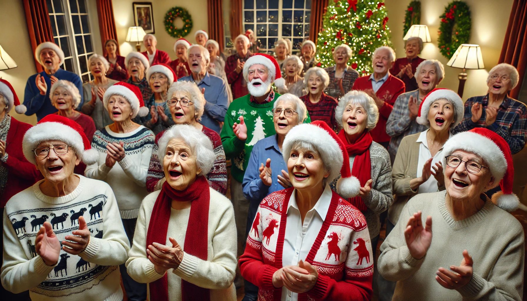 coro de navidad residencia mayores